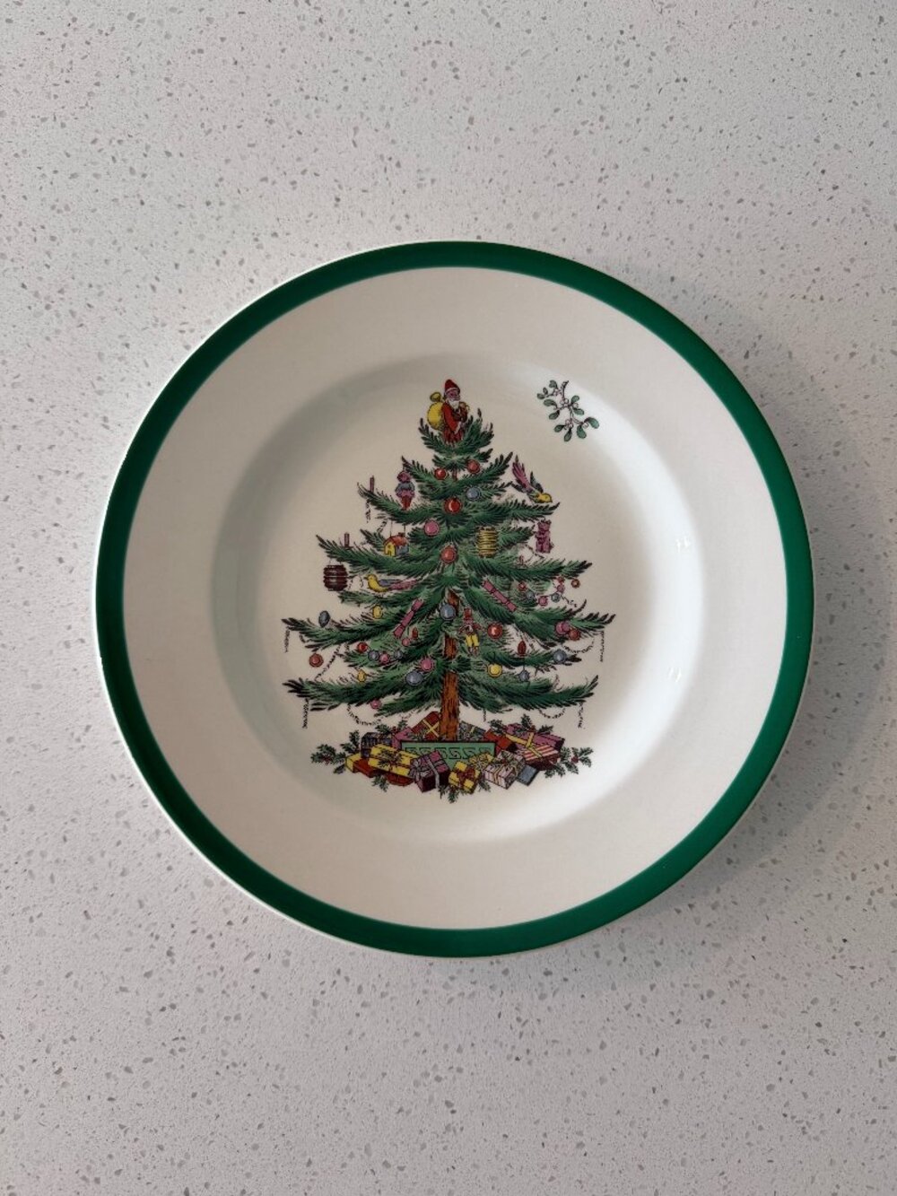 Spode Christmas Tree Salad Plates Set of 4
